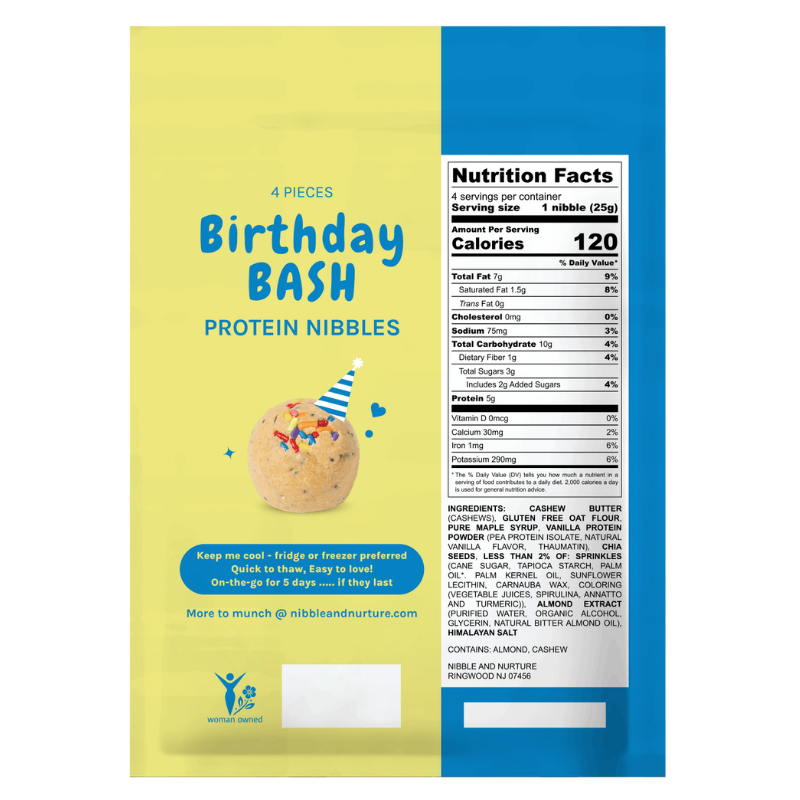 4pk Birthday Bash Protein Nibbler