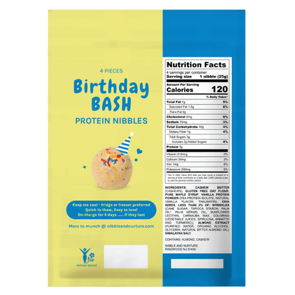 4pk Birthday Bash Protein Nibbler