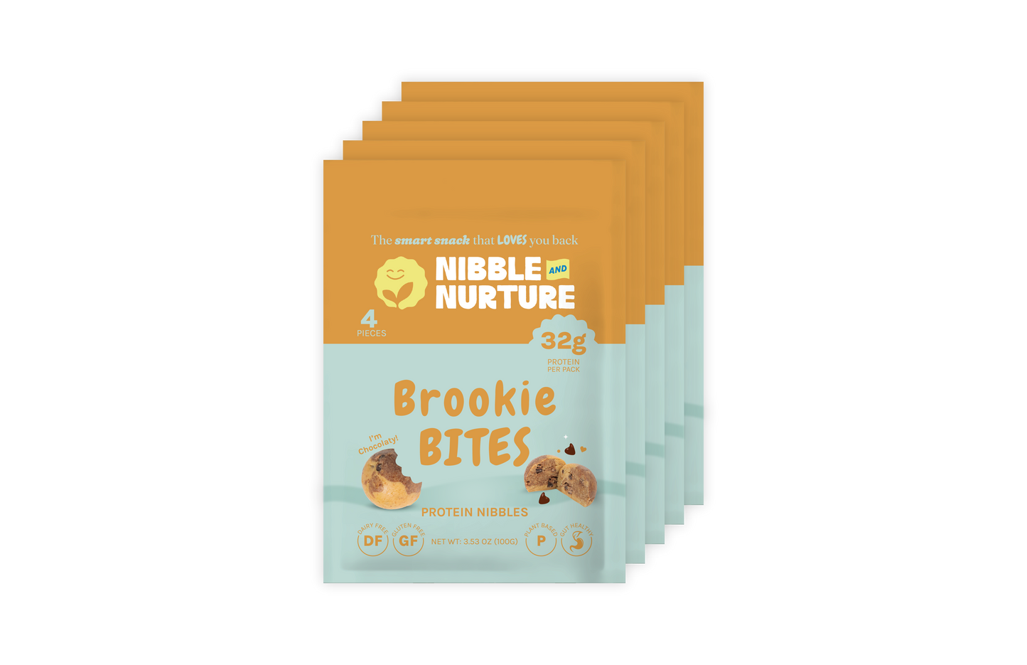 4pk Brookie Bites Protein Nibbler