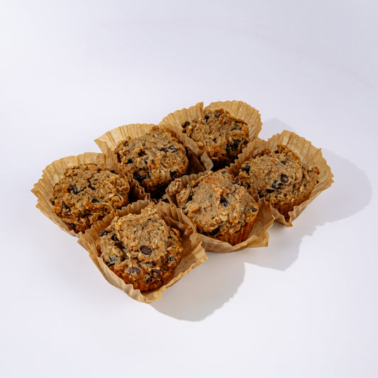 6pk Banana Hemp Seed Muffins